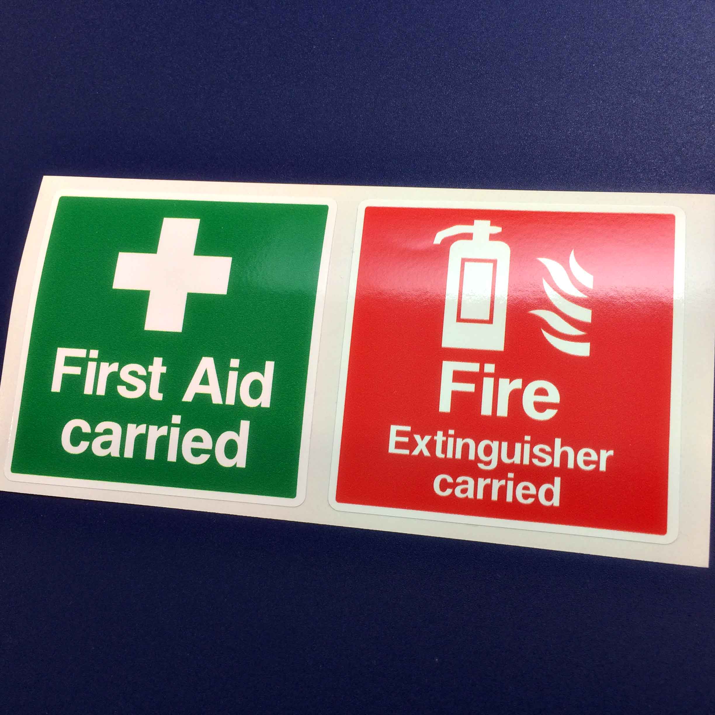 First Aid Fire Extinguisher Inside Vinyl Sticker Deca - vrogue.co